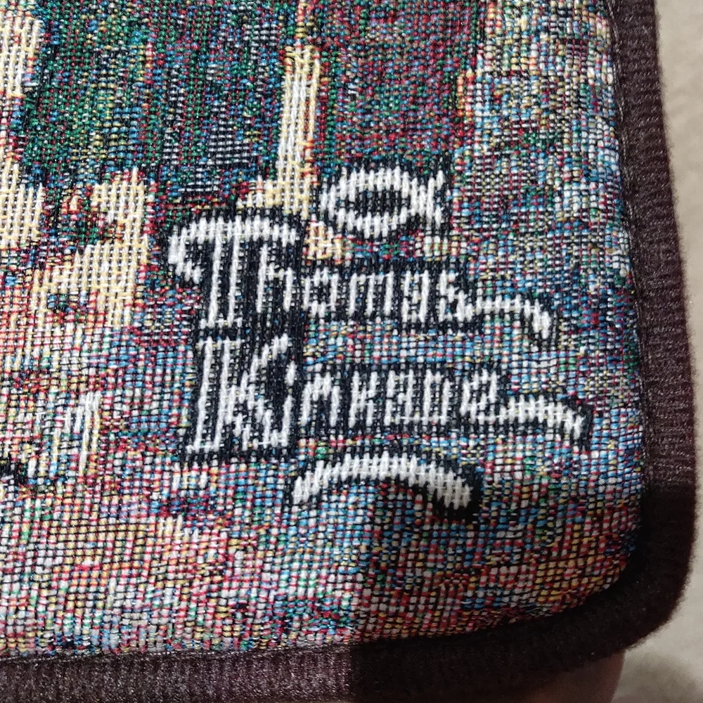 NEW Thomas Kinkade Padded Floor Mat Winter Town Scene 17.5 x 25
